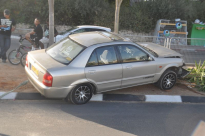 بالصور: حادث طرق ذاتي في شارع تساهل بمدينة اللد دون وقوع إصابات